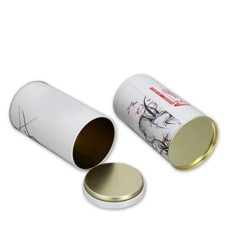 round metal candy box